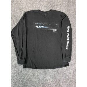 The N.I.N Nine Inch Nails 2022 Tour Long Sleeve  Black Long Sleeve Tshirt Size L